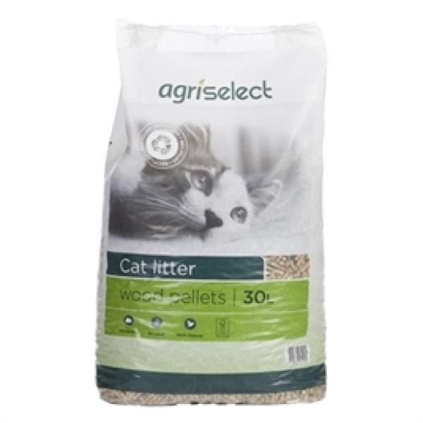 Katzenstreu Holzpellets 30 Liter Agriselect